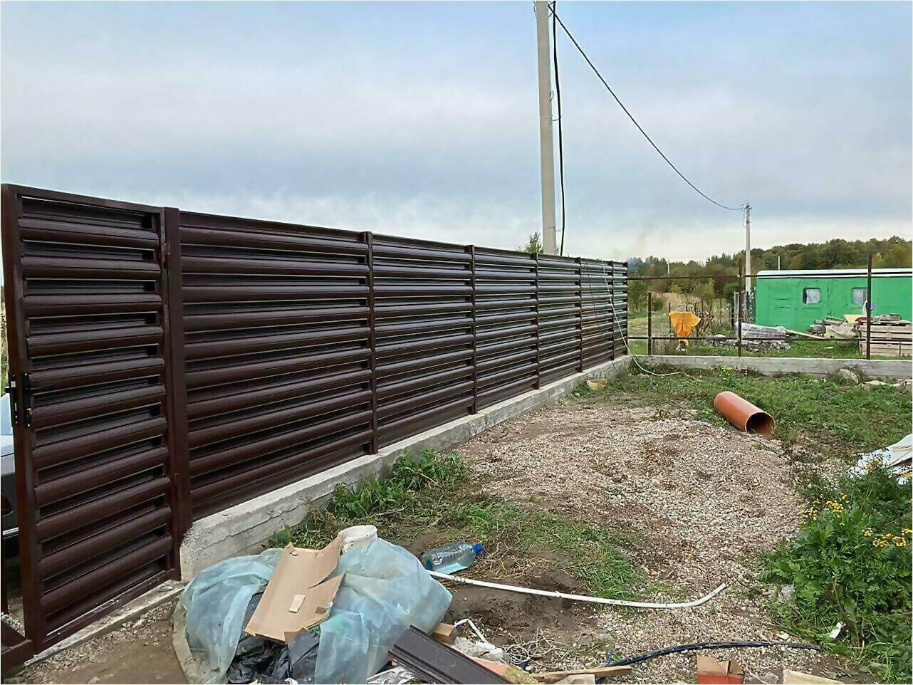 Забор из штакетника 85м фото6 в Ханты-Мансийске