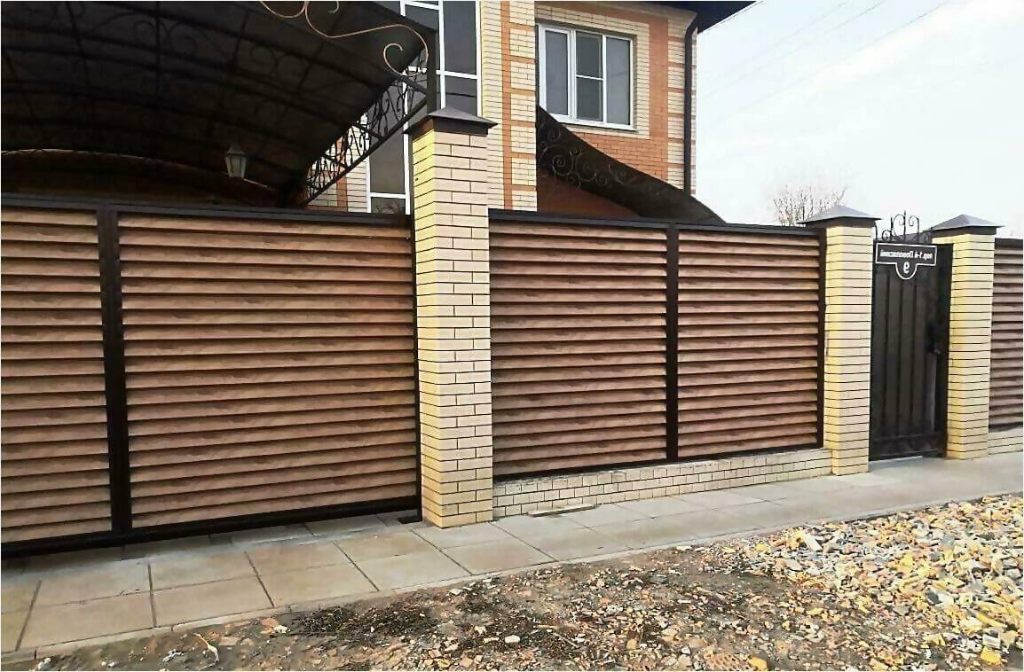 Забор жалюзи 50м светлое дерево фото5 в Ханты-Мансийске