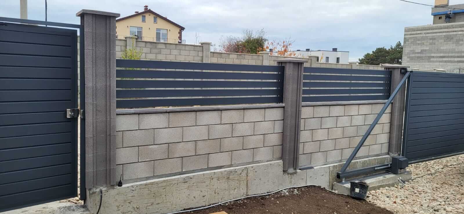 Забор-ранчо из металлопланкена 28м RAL7024 Серый Графит МАТТЕ в Ханты-Мансийске