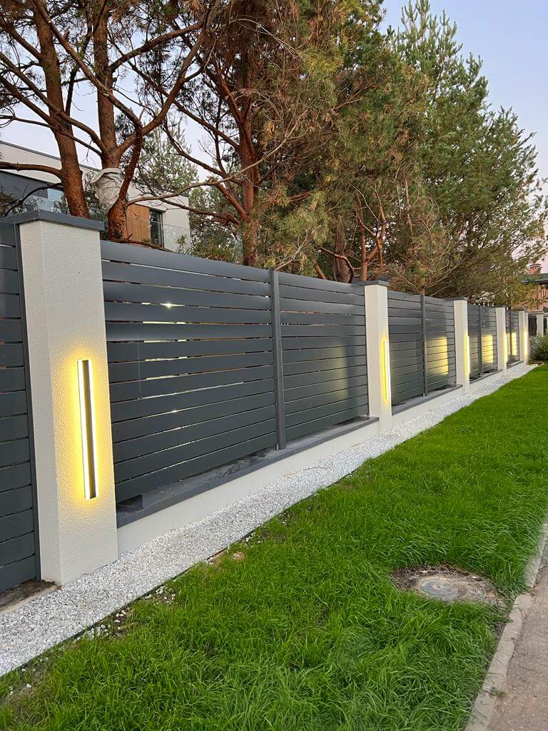 Забор-ранчо из металлопланкена 36м RAL7024 Серый Графит фото 13 в Ханты-Мансийске