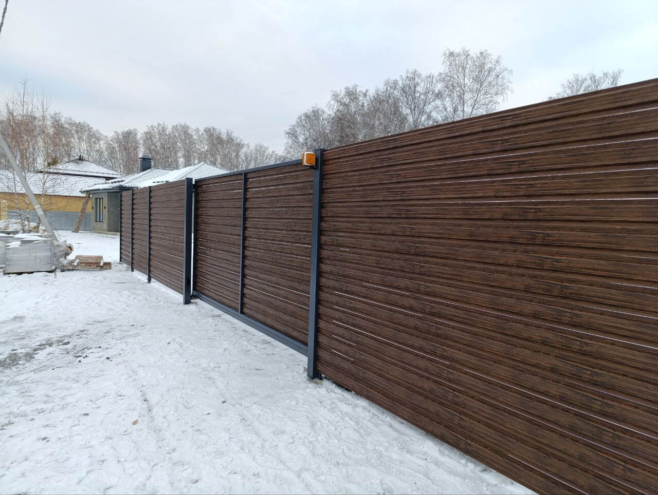 Забор-ранчо из евроштакетника 58м Темный Каштан 3D Принтек фото 1 в Ханты-Мансийске